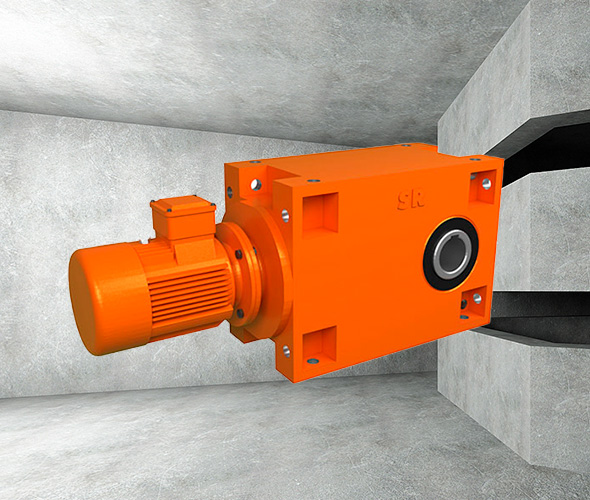 Hexahedron-mounted Heavy Load Hardened Gear Reducer